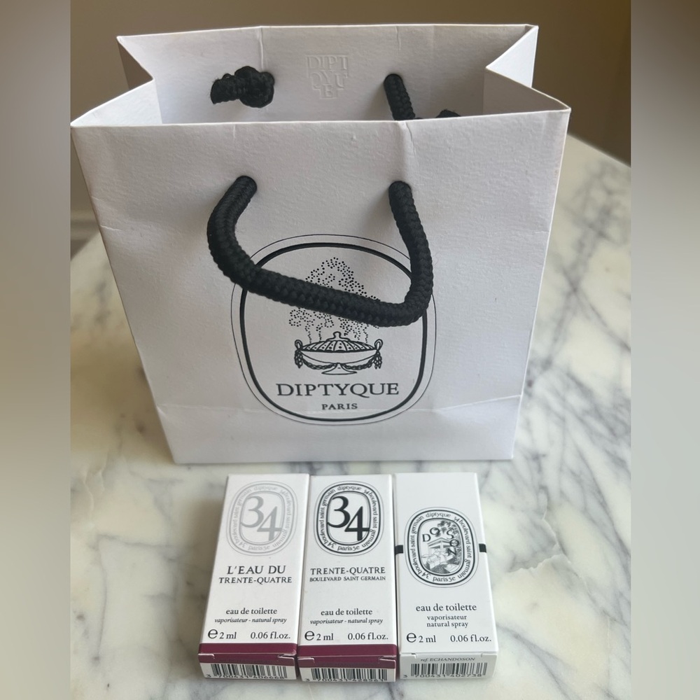 Diptyque Sample Set with Shopping Bag